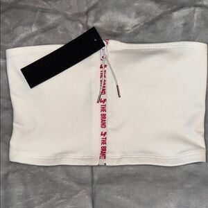 LF White Tube Crop Top